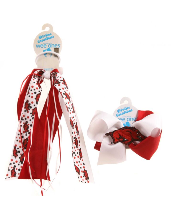 WEE ONES RED HAIR BOW