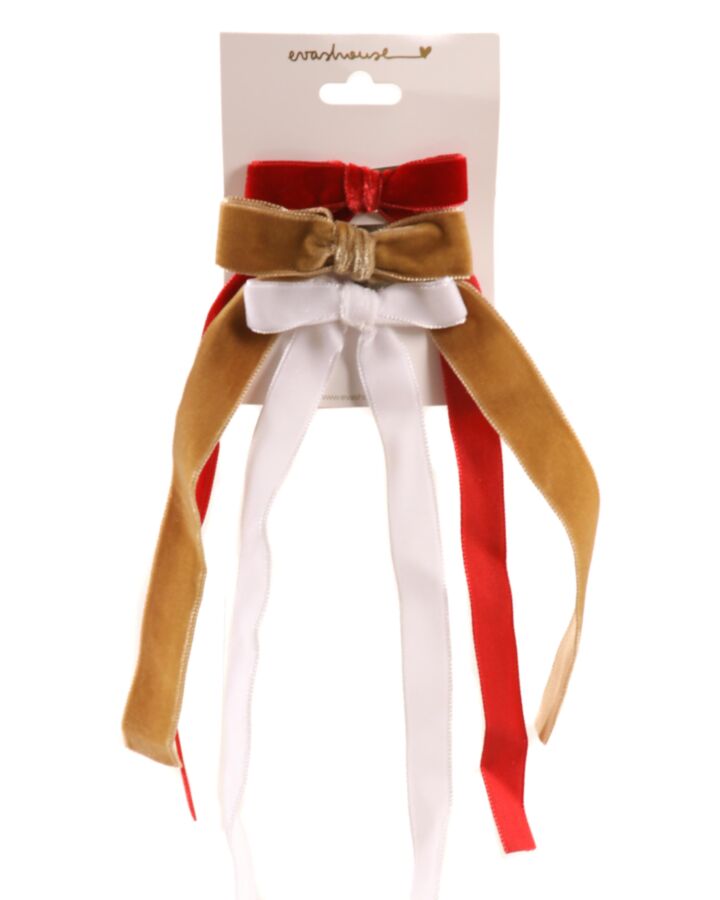 EVASHOUSE  MULTI-COLOR VELOUR  HAIR BOW