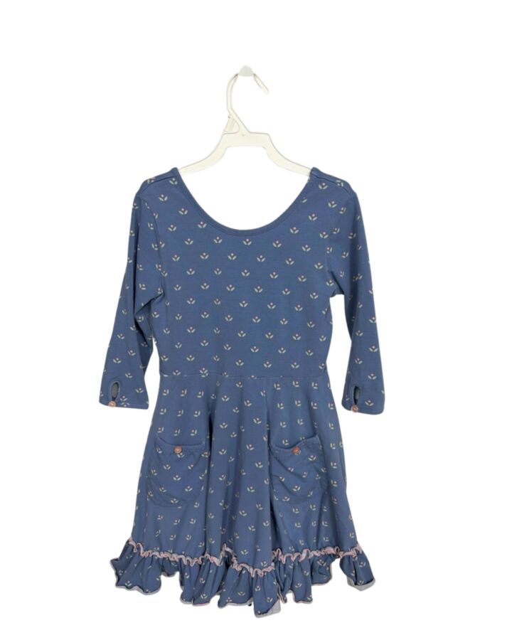 SERENDIPITY  BLUE  FLORAL  KNIT DRESS