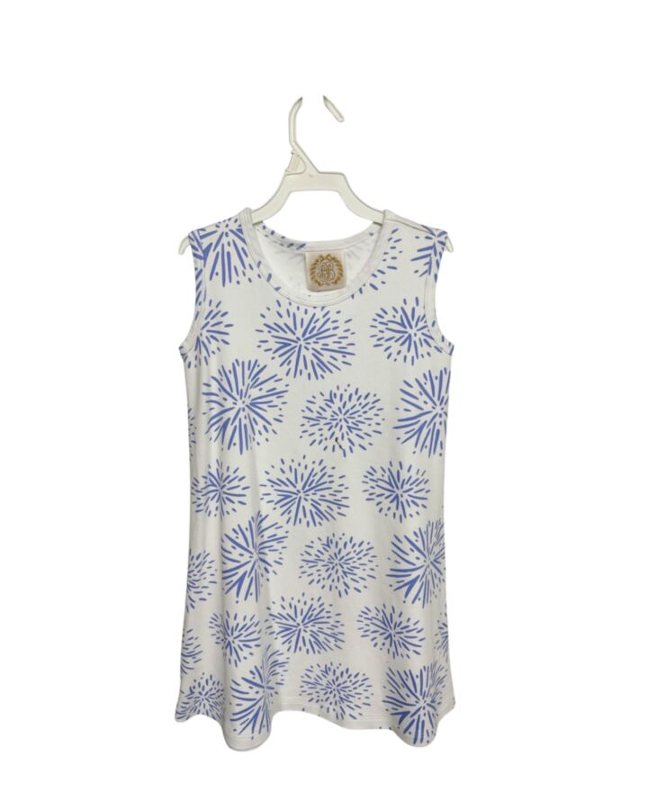 THE BEAUFORT BONNET COMPANY  BLUE   PRINTED DESIGN KNIT DRESS
