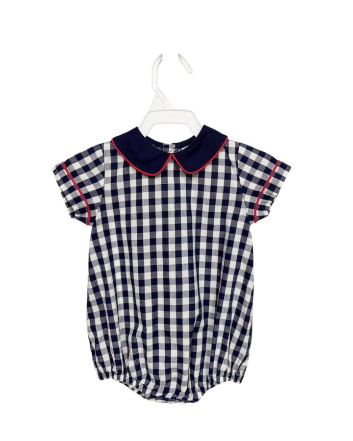 THE PROPER PEONY  BLUE KNIT GINGHAM  BUBBLE