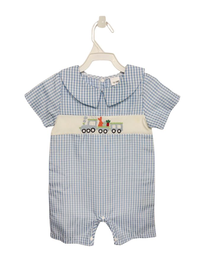 NO TAG  BLUE  GINGHAM  SHORTALL