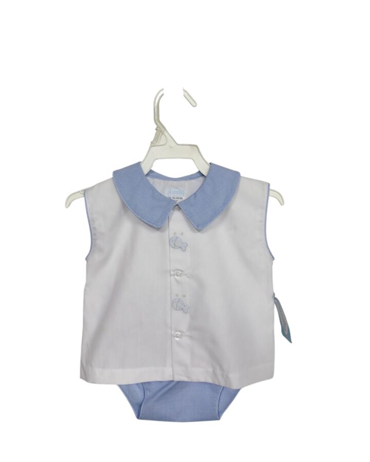 AURALUZ  BLUE  MICROCHECK  2-PIECE OUTFIT