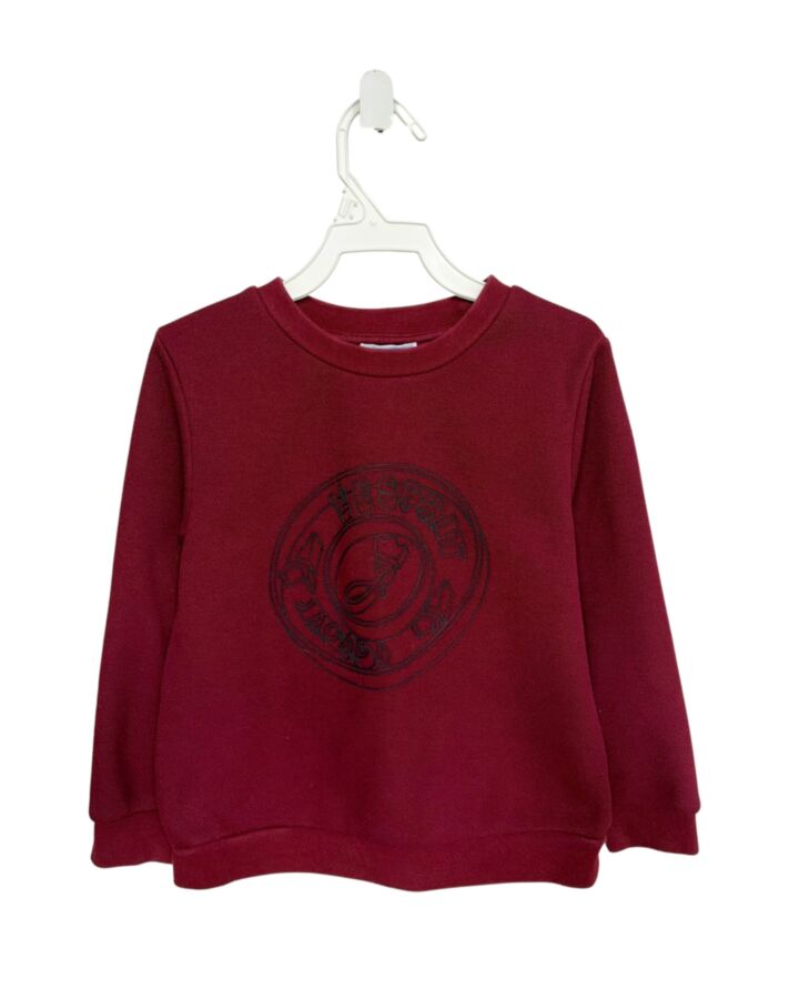 JACADI  RED   PRINTED DESIGN PULLOVER