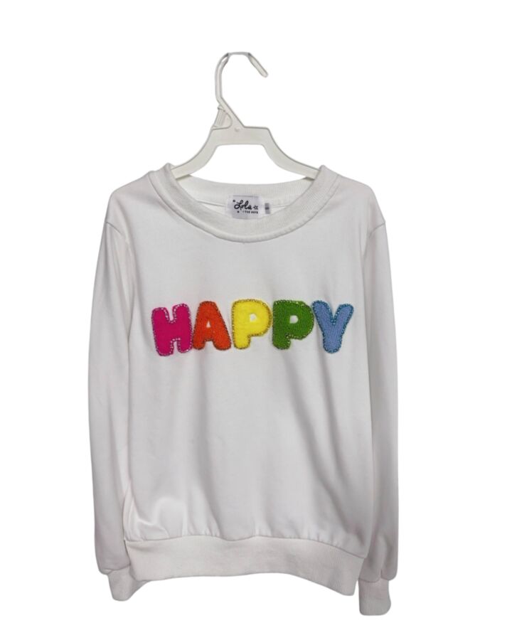 LOLA + THE BOYS  WHITE    PULLOVER