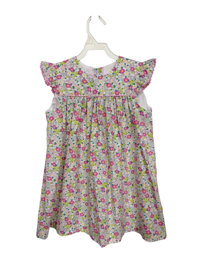 LITTLE ENGLISH  PINK  FLORAL  DRESS WITH RIC RAC