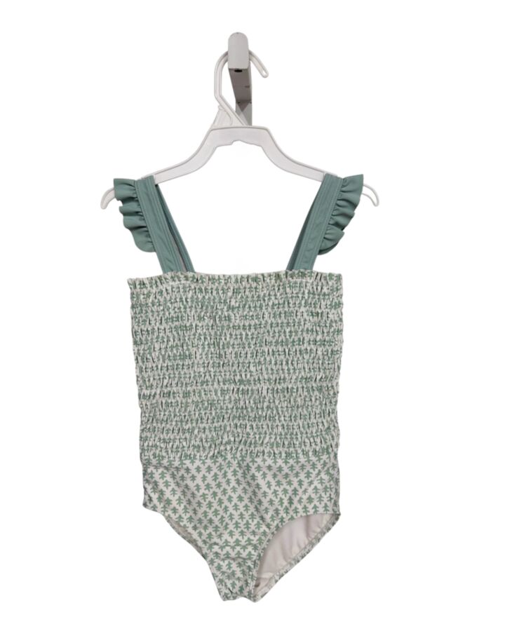 MINNOW  GREEN   PRINTED DESIGN 1-PIECE SWIMSUIT