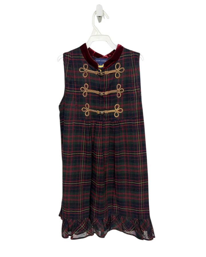 RALPH LAUREN  GREEN  PLAID  DRESS