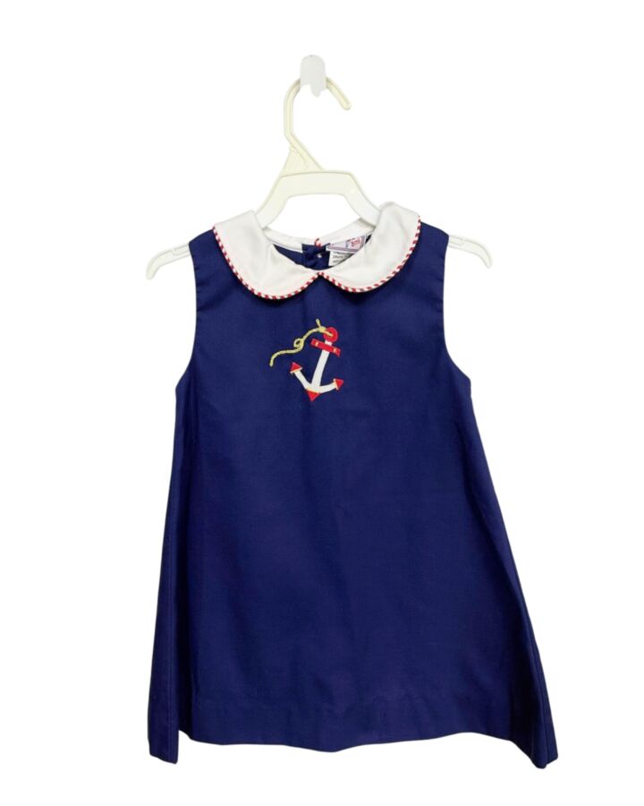 PETIT AMI  BLUE PIQUE   DRESS