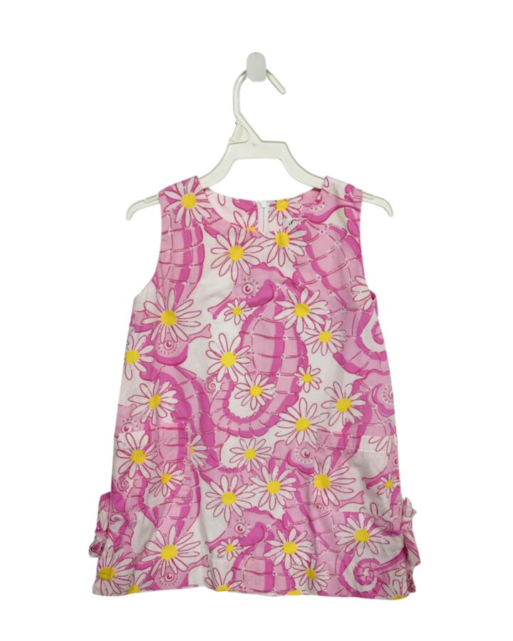 LILLY PULITZER  PINK  FLORAL PRINTED DESIGN DRESS