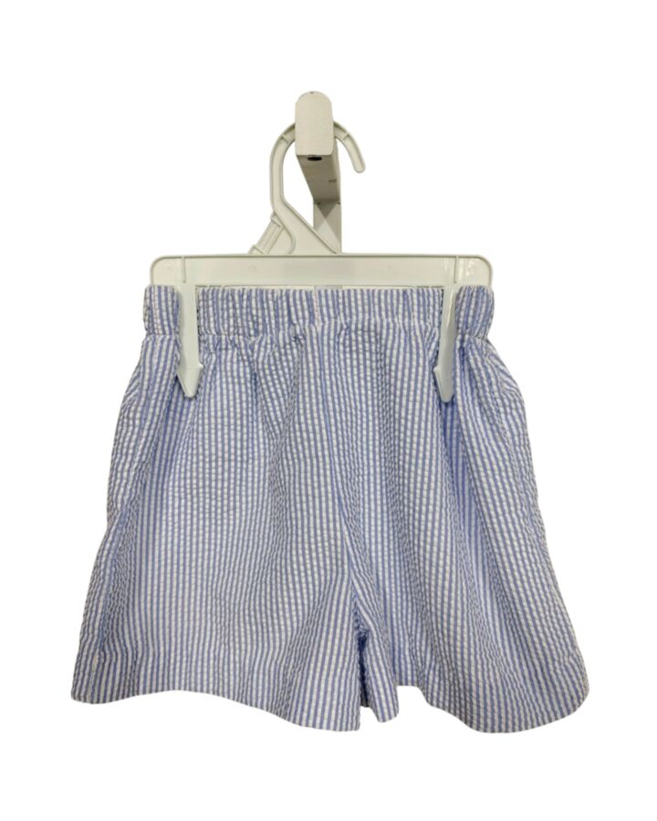 DAISIES & DOODLEBUGS  BLUE SEERSUCKER STRIPED  SHORTS