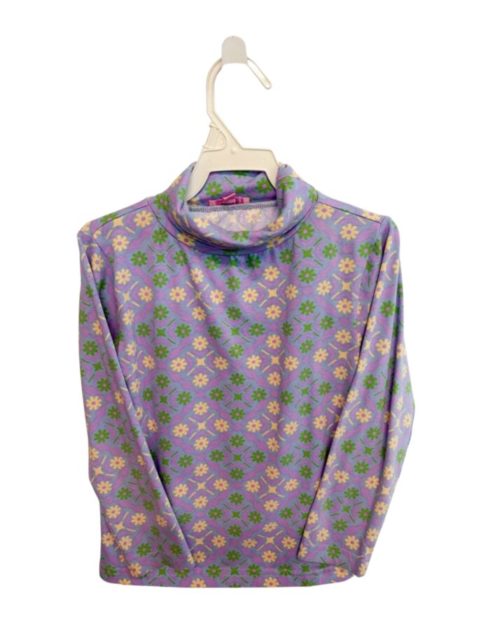 BISBY BY LITTLE ENGLISH  PURPLE  FLORAL  KNIT LS SHIRT