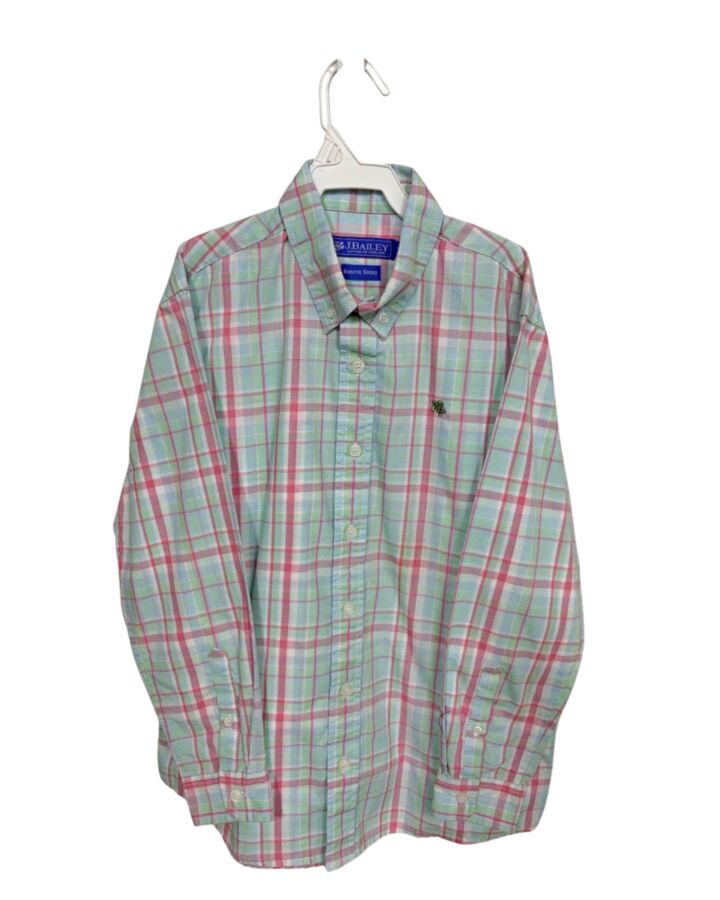 J. BAILEY  BLUE  PLAID  DRESS SHIRT