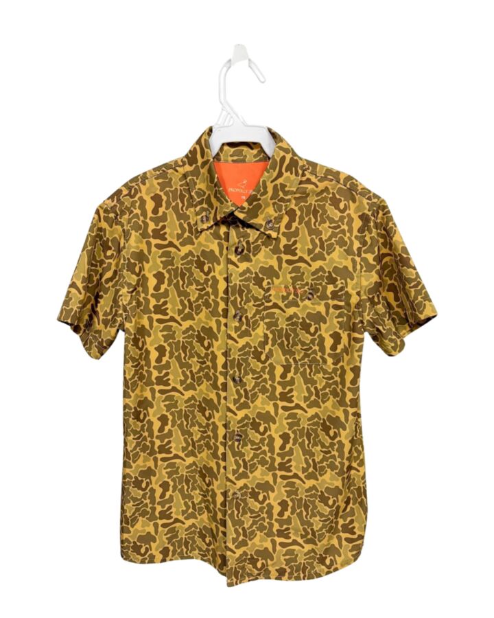 PROPERLY TIED  BROWN   PRINTED DESIGN DRESS SHIRT