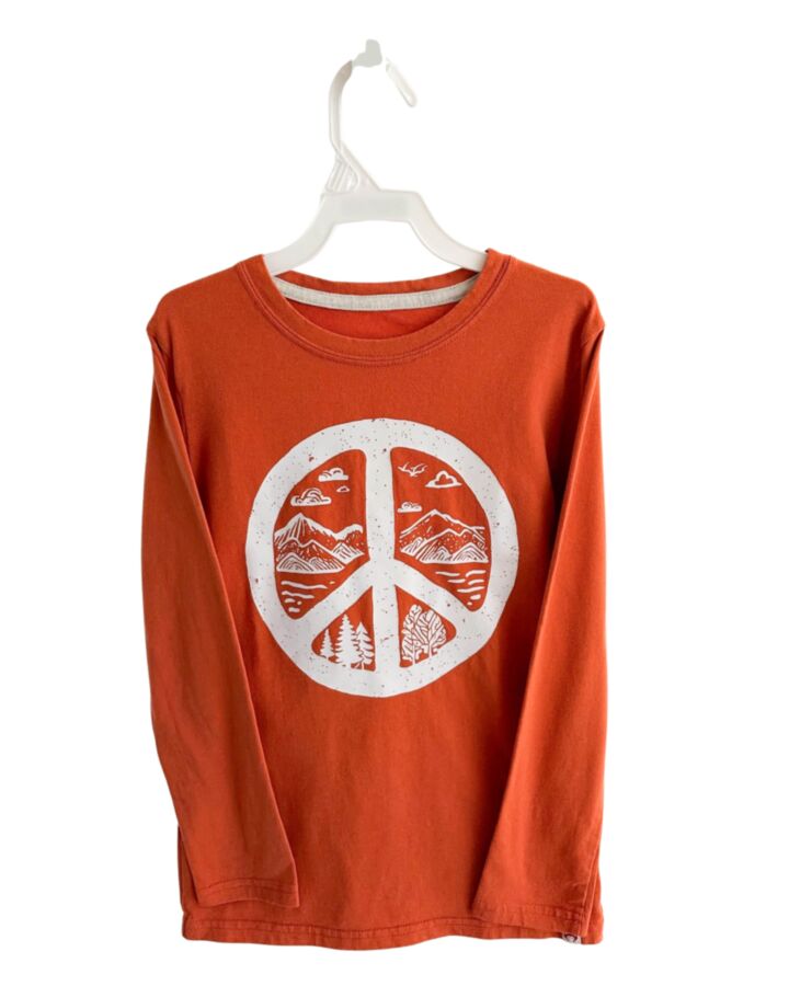 APPAMAN  ORANGE   PRINTED DESIGN KNIT LS SHIRT