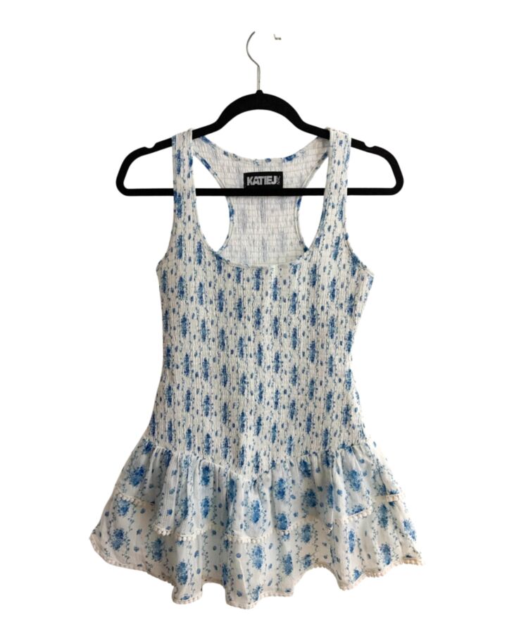 KATIEJNYC  BLUE  FLORAL  DRESS