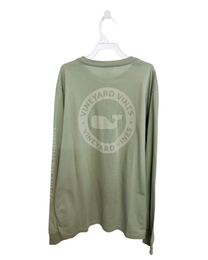 VINEYARD VINES  GREEN   PRINTED DESIGN KNIT LS SHIRT