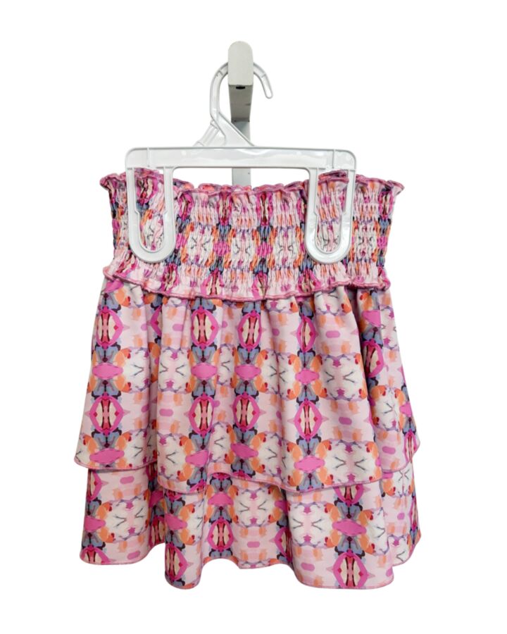 PLEAT.  PINK   PRINTED DESIGN SKIRT
