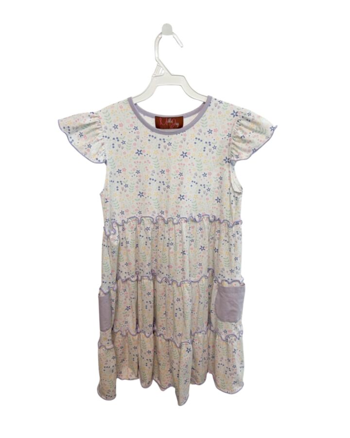 MILLIE JAY  LAVENDER  FLORAL  KNIT DRESS
