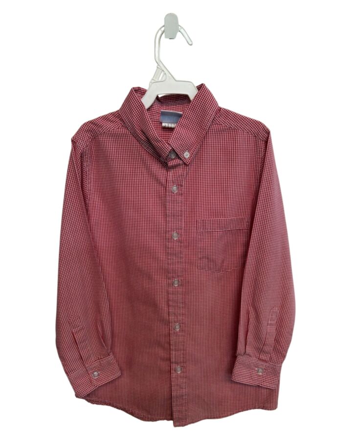 REMEMBER NGUYEN  RED  GINGHAM  DRESS SHIRT