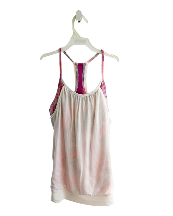 IVIVVA  PINK  FLORAL  SLEEVELESS SHIRT