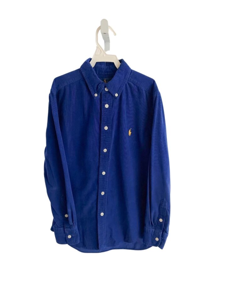 RALPH LAUREN  BLUE CORDUROY   DRESS SHIRT