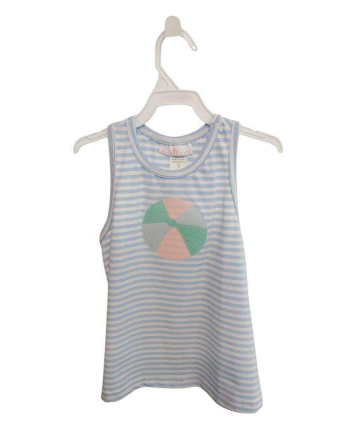 HANNAH KATE  BLUE  STRIPED  KNIT TANK