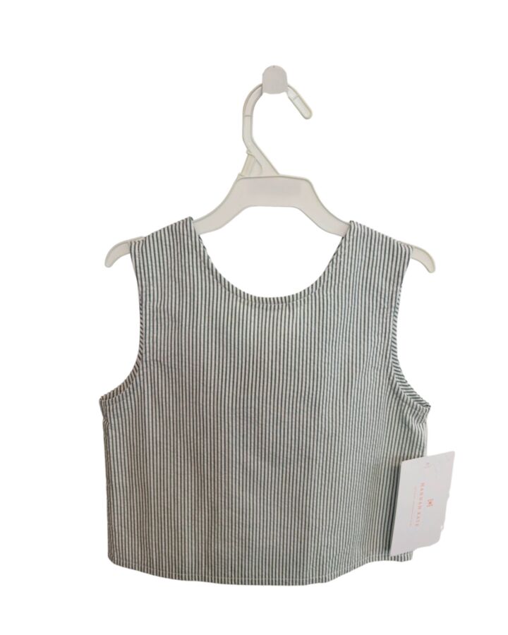 HANNAH KATE  GREEN SEERSUCKER   SLEEVELESS SHIRT