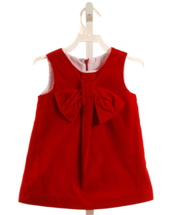 KELLY'S KIDS  RED CORDUROY  DRESS WITH BOW