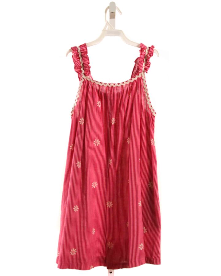 ZARA  HOT PINK  STRIPED  ROMPER WITH RIC RAC