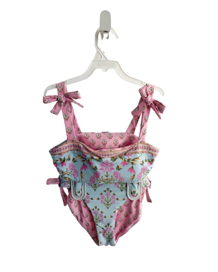 NO TAG  BLUE  FLORAL  2-PIECE SWIMSUIT