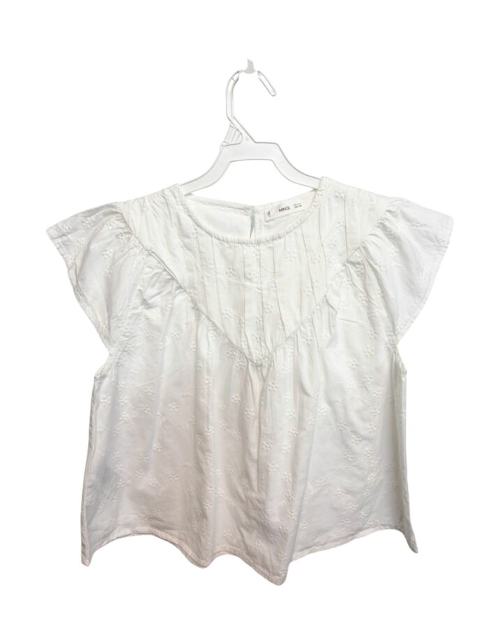 MANGO  WHITE    SHIRT-SS