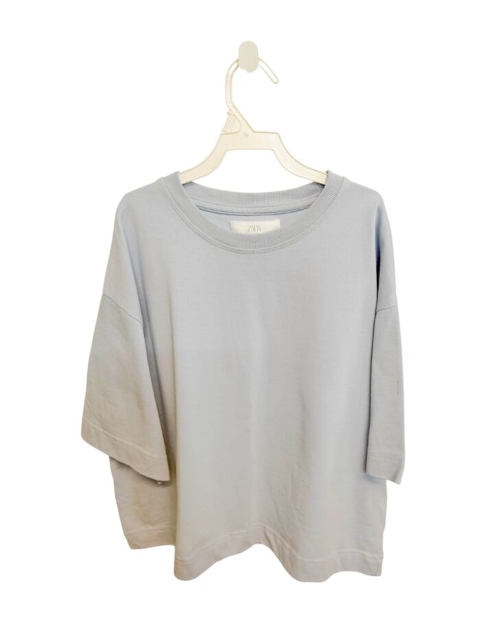 ZARA  BLUE    KNIT SS SHIRT