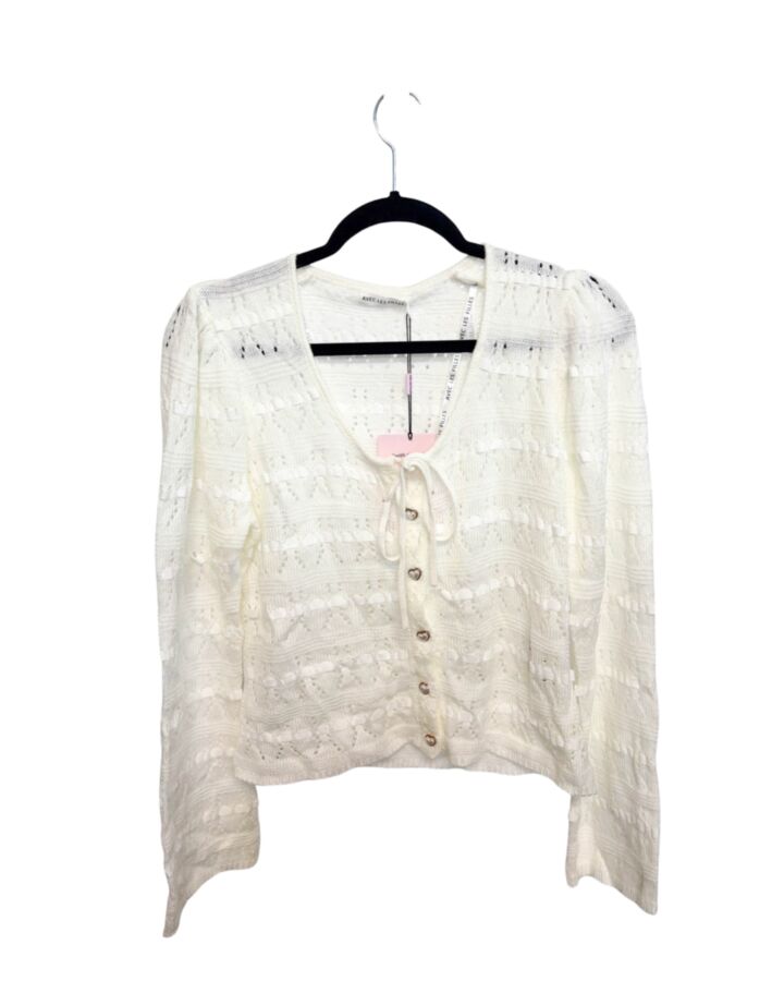 AVEC LES FILLES  CREAM    CARDIGAN