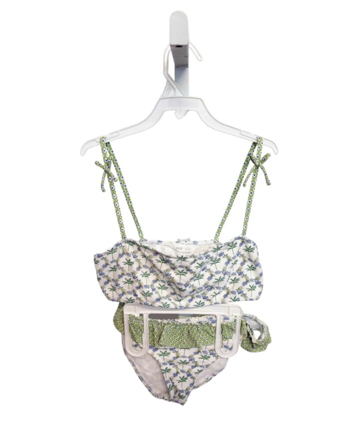 MANGO  GREEN  FLORAL  2-PIECE SWIMSUIT