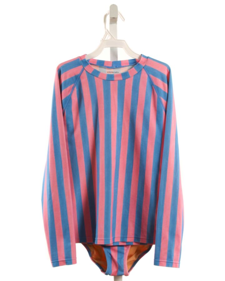 CREWCUTS  PINK  STRIPED  2-PIECE SWIMSUIT