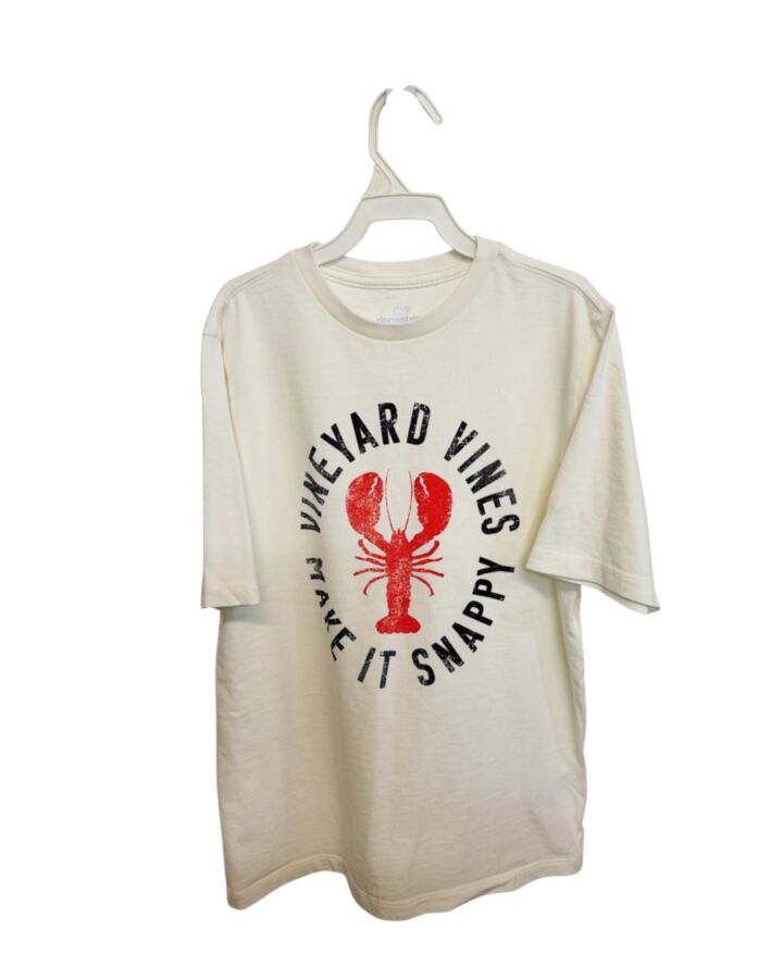 VINEYARD VINES  CREAM   PRINTED DESIGN T-SHIRT