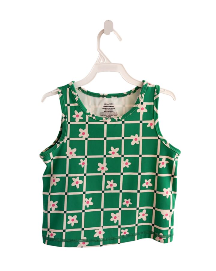 HANNA ANDERSSON  GREEN  FLORAL  KNIT TANK