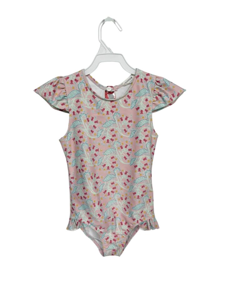 MINNOW PINK FLORAL 1-PIECE SWIMSUIT
