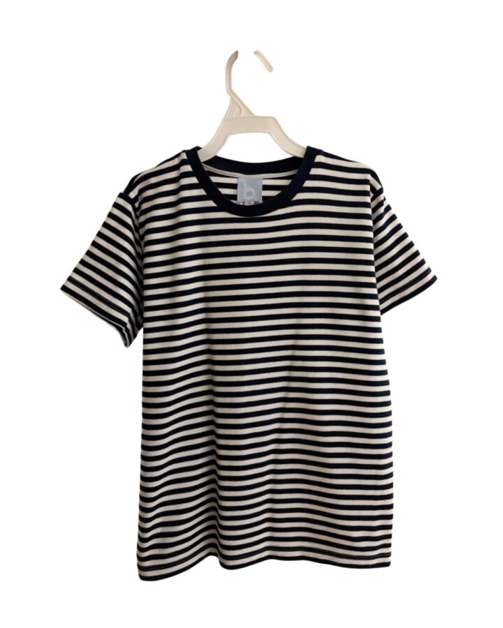 BELLA BLISS  NAVY  STRIPED  KNIT SS SHIRT