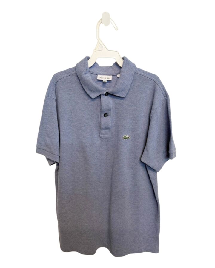 LACOSTE  BLUE PIQUE   DRESS SHIRT