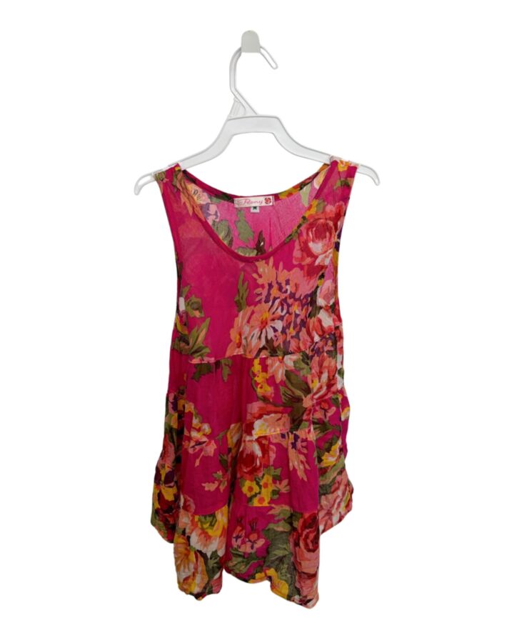 PEONY PINK FLORAL SLEEVELESS SHIRT