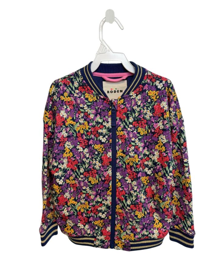 MINI BODEN  PURPLE  FLORAL  OUTERWEAR