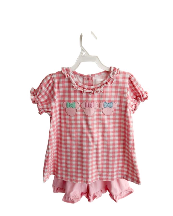 CECIL & LOU  PINK  GINGHAM  2-PIECE OUTFIT WITH RUFFLE