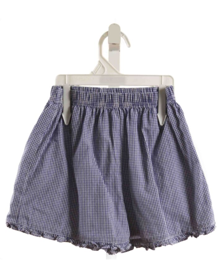 MARY & GRACE  BLUE  GINGHAM  SHORTS WITH RUFFLE