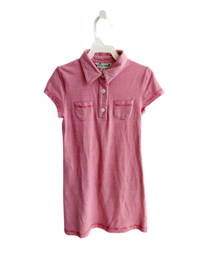BUSY BEES  PINK  STRIPED  KNIT DRESS
