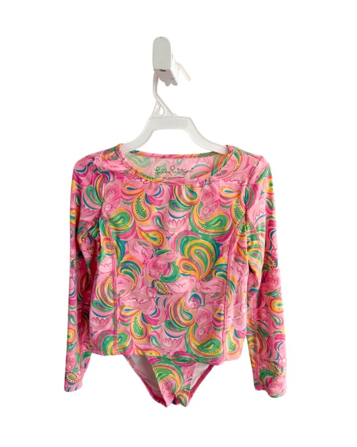 LILLY PULITZER  PINK  FLORAL  2-PIECE SWIMSUIT