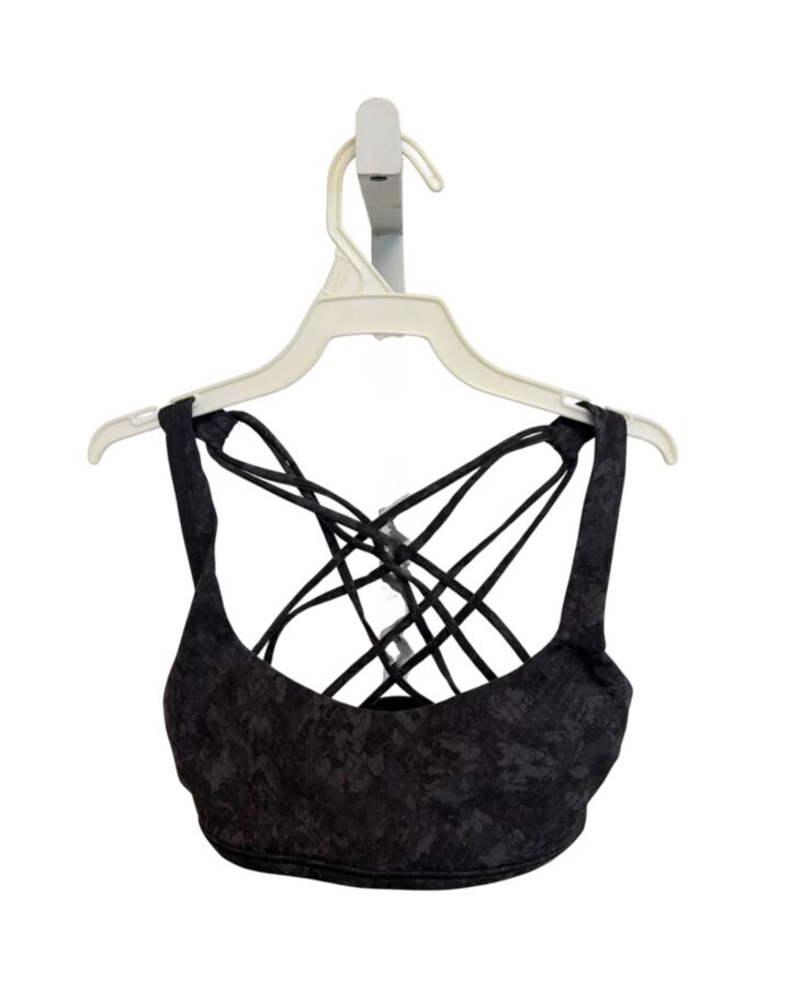 LULULEMON  BLACK   PRINTED DESIGN KNIT TANK