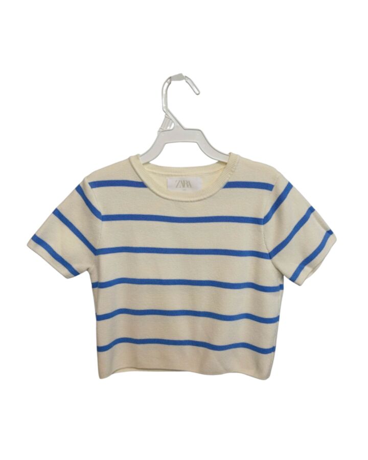 ZARA  WHITE  STRIPED  SWEATER