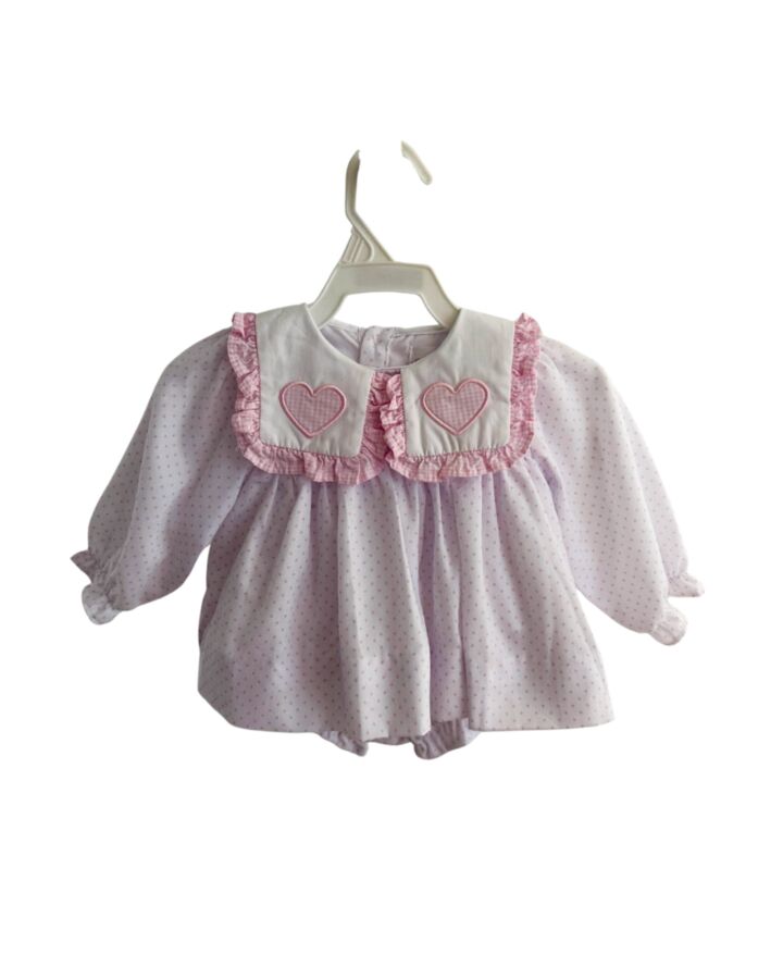 CECIL & LOU  PINK PIQUE POLKA DOT  2-PIECE OUTFIT